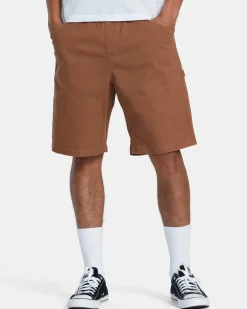 RVCA AMERICANA 17" CARPENTER SHORTS Rawhide Best