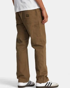 RVCA AMERICANA CARPENTER PANTS Wood Discount