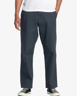 RVCA AMERICANA CHINOS Garage Blue New