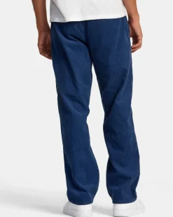 RVCA AMERICANA ELASTIC WAIST CORD PANTS Dark Denim Hot