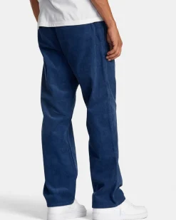 RVCA AMERICANA ELASTIC WAIST CORD PANTS Dark Denim Hot