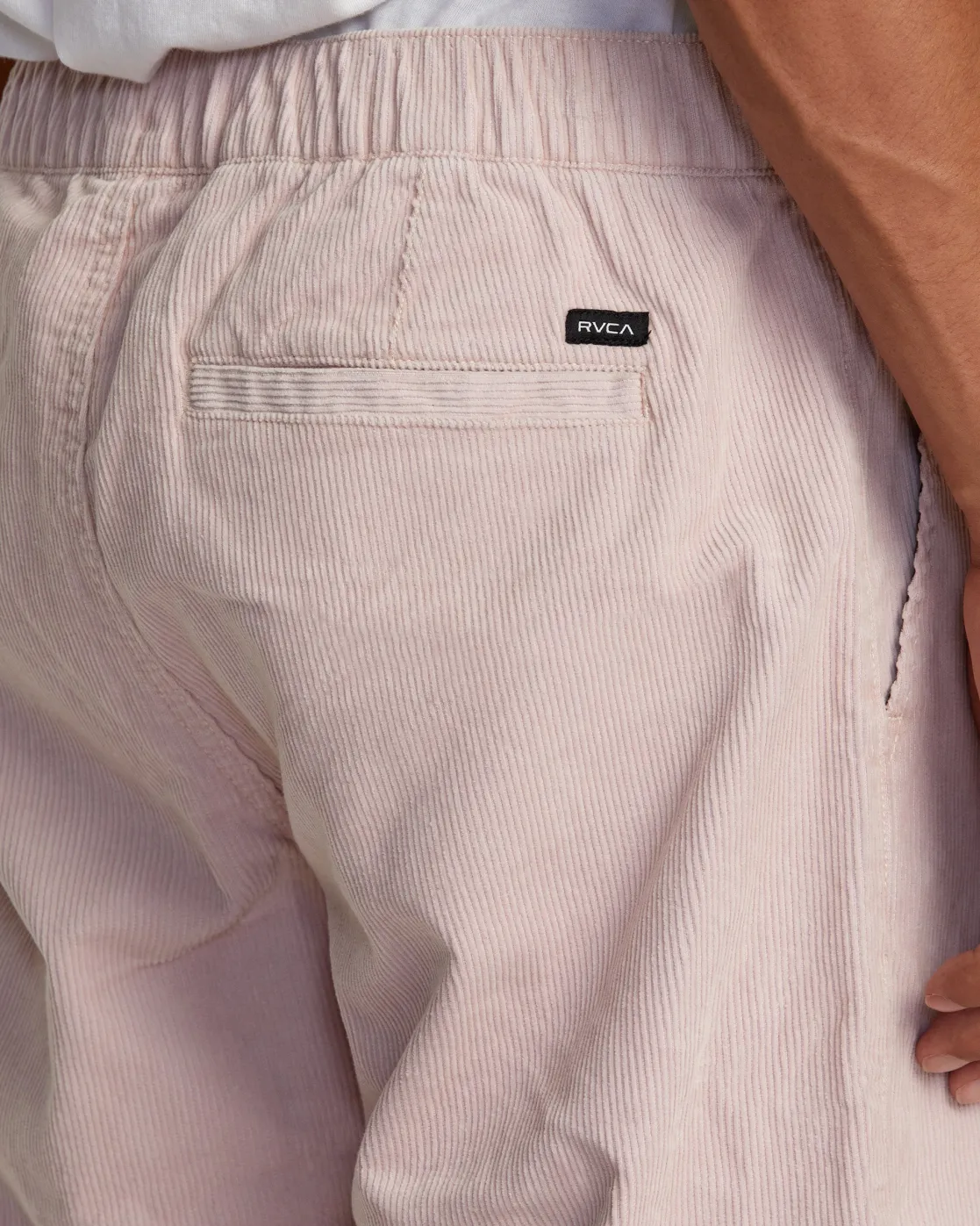 RVCA AMERICANA ELASTIC WAIST CORD PANTS Pale Mauve