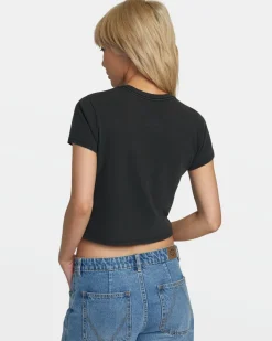 RVCA BENJ SPROUTIN T-SHIRT Washed Black Hot