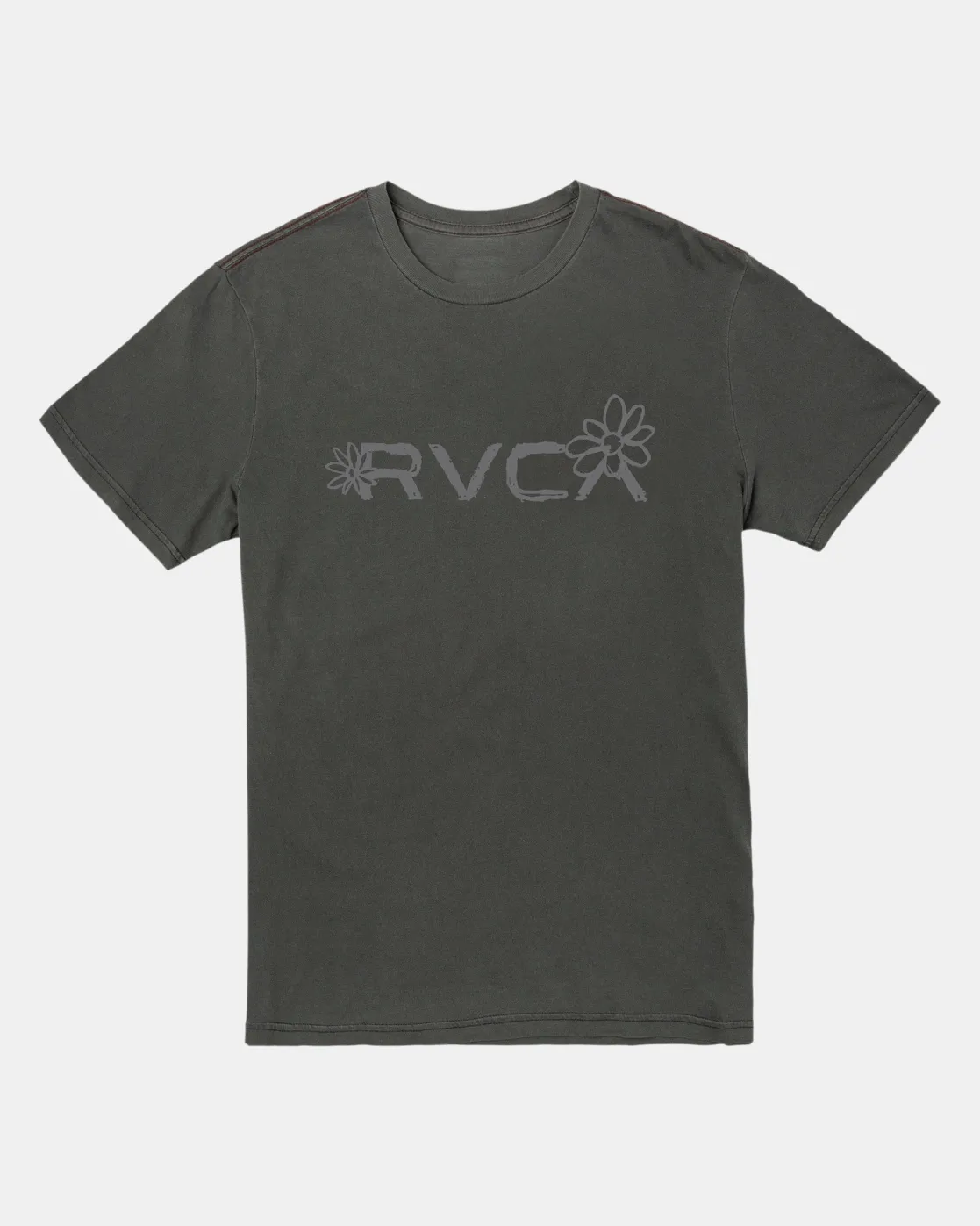 RVCA BIG BLOOM TEE Pirate Black New