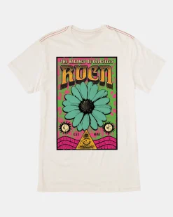 RVCA BLOOMFEST TEE Antique White Clearance