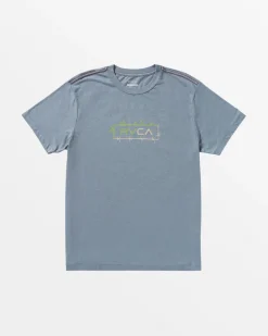 RVCA BORDERED T-SHIRT Flint Stone Hot