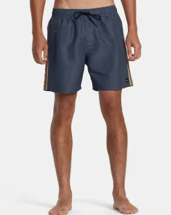 RVCA BREAKOUT ELASTIC WAIST 16" BOARDSHORTS Garage Blue Best