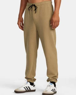 RVCA C-ABLE WAFFLE KNIT JOGGERS Dark Khaki Sale