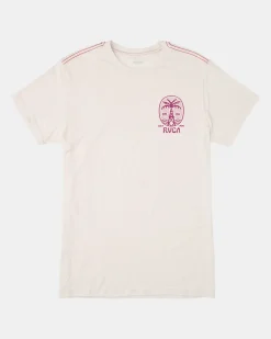 RVCA CLIFF SHORE TEE Antique White New