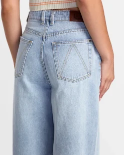 RVCA COCO DENIM JEANS Bleached Indigo
