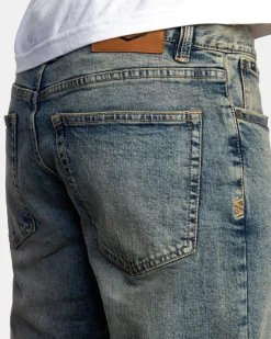 RVCA DAGGERS DENIM JEANS Dark Vintage Outlet