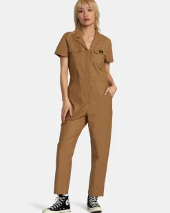 RVCA DAYSHIFT WORKWEAR JUMPSUIT Ermine Best