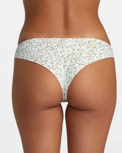 RVCA DITSY FLO MEDIUM COVERAGE BIKINI BOTTOMS Whisper White Sale