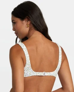 RVCA DITSY TANK BIKINI TOP Whisper White Outlet