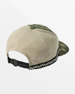 RVCA FLORAL VENT 6- PANEL CAP Floral Camo Hot