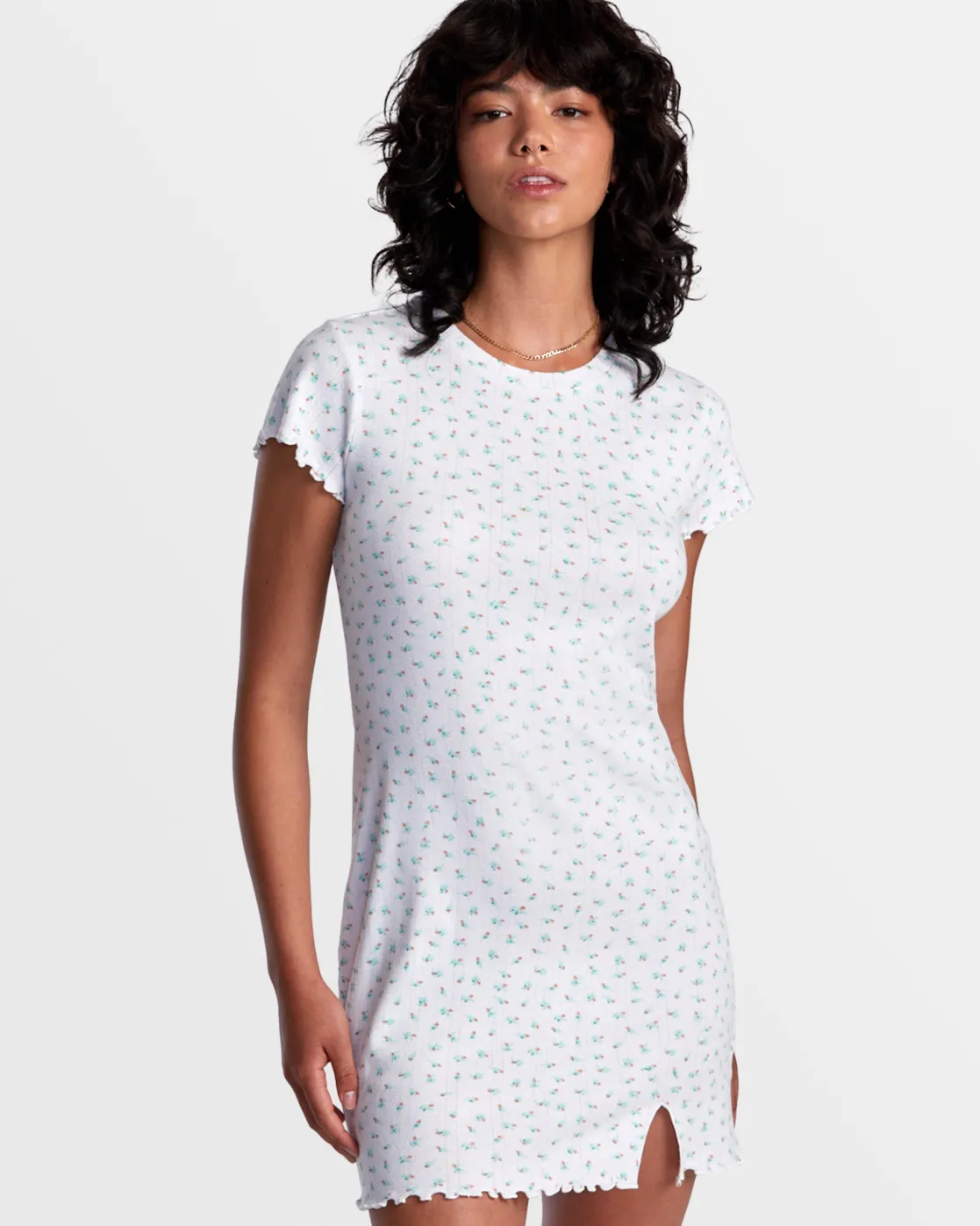 RVCA GIT IT SLIM MINI DRESS Whisper White Online