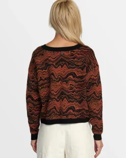 RVCA HAPPY HOUR CARDIGAN Black Sale