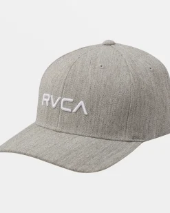RVCA FLEX FIT HAT Heather Grey Online