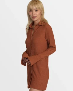 RVCA SUNDAE DRESS Mocha Bisque Online