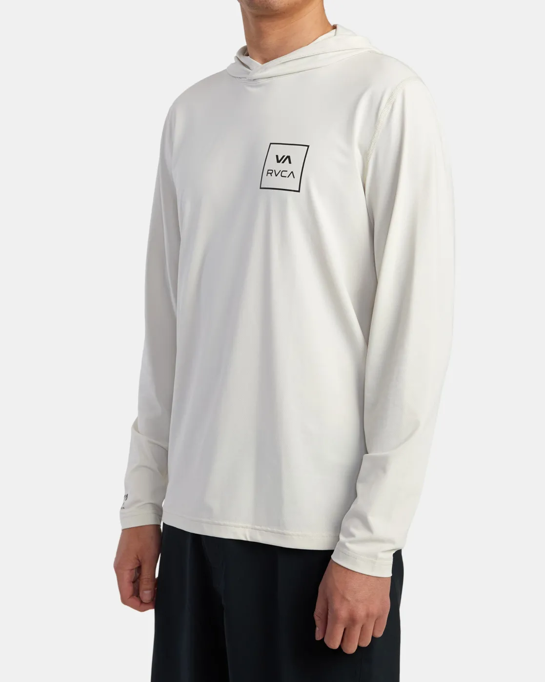 RVCA SURF SHIRT HOODIE HOODED SURF TEE Slate Blue Hot
