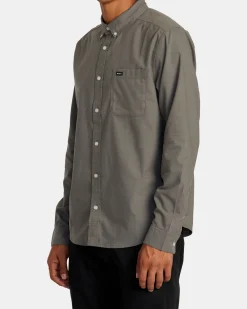 RVCA THAT'LL DO LONG SLEEVE SHIRT Sage Leaf Online