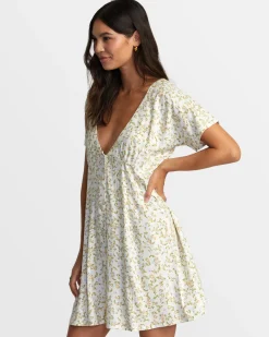 RVCA UNDERSTATED DOLMAN MINI DRESS Cloud