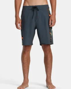 RVCA VA 19" BOARDSHORTS Black Multi New