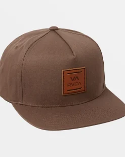 RVCA VA ALL THE WAY SNAPBACK HAT Wood Hot