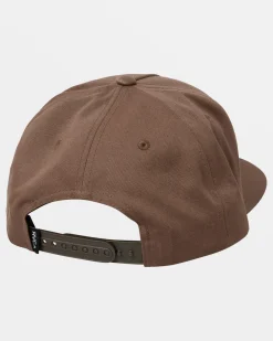RVCA VA ALL THE WAY SNAPBACK HAT Wood Hot