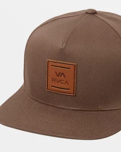 RVCA VA ALL THE WAY SNAPBACK HAT Wood Hot