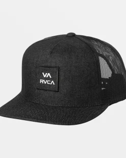 RVCA VA ALL THE WAY TRUCKER HAT Black/White Discount