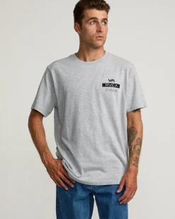 RVCA VA FORWARD SHORT SLEEVE TEE Athletic Heather Clearance
