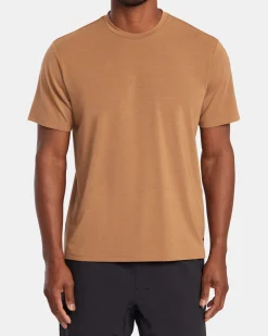 RVCA VA SPORT BALANCE TECHNICAL TRAINING TEE Earth Clay Outlet