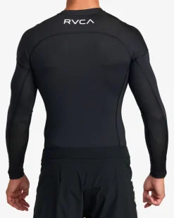 RVCA VA SPORT LONG SLEEVE RASHGUARD Black Outlet
