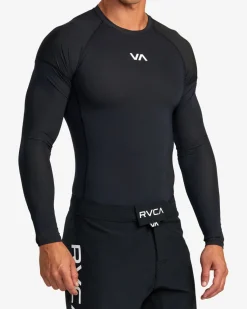 RVCA VA SPORT LONG SLEEVE RASHGUARD Black Outlet