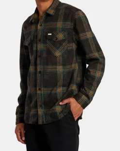 RVCA VACANCY LONG SLEEVE TOP Chocolate Online