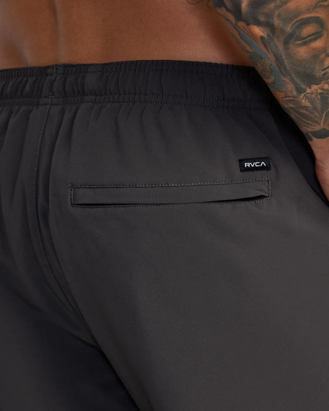 RVCA YOGGER STRETCH 17" ATHLETIC SHORTS Slate Clearance