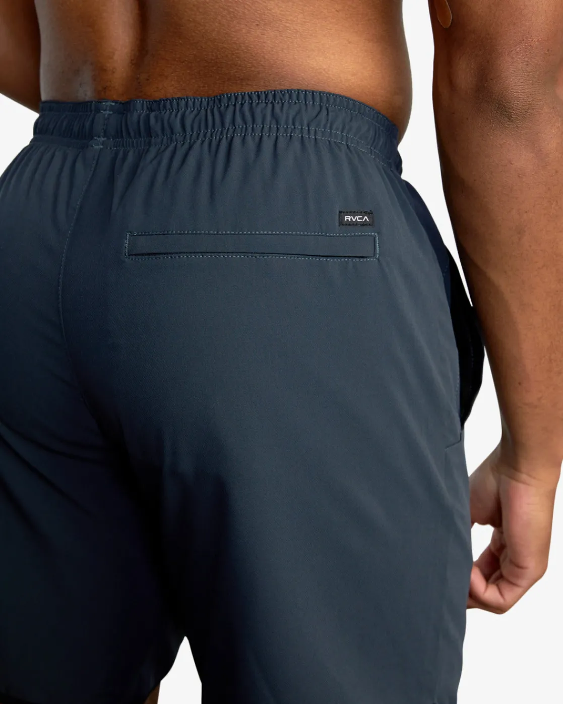 RVCA YOGGER STRETCH 17" ATHLETIC SHORTS Slate Clearance