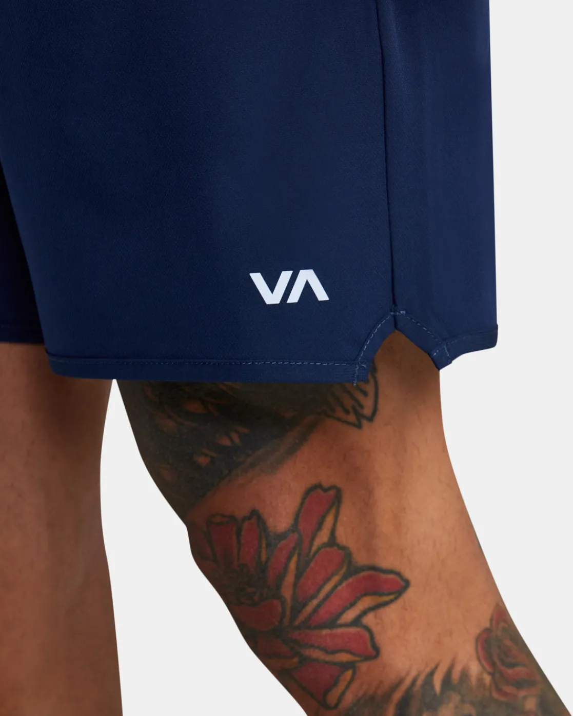 RVCA YOGGER STRETCH 17" ATHLETIC SHORTS Midnight Hot