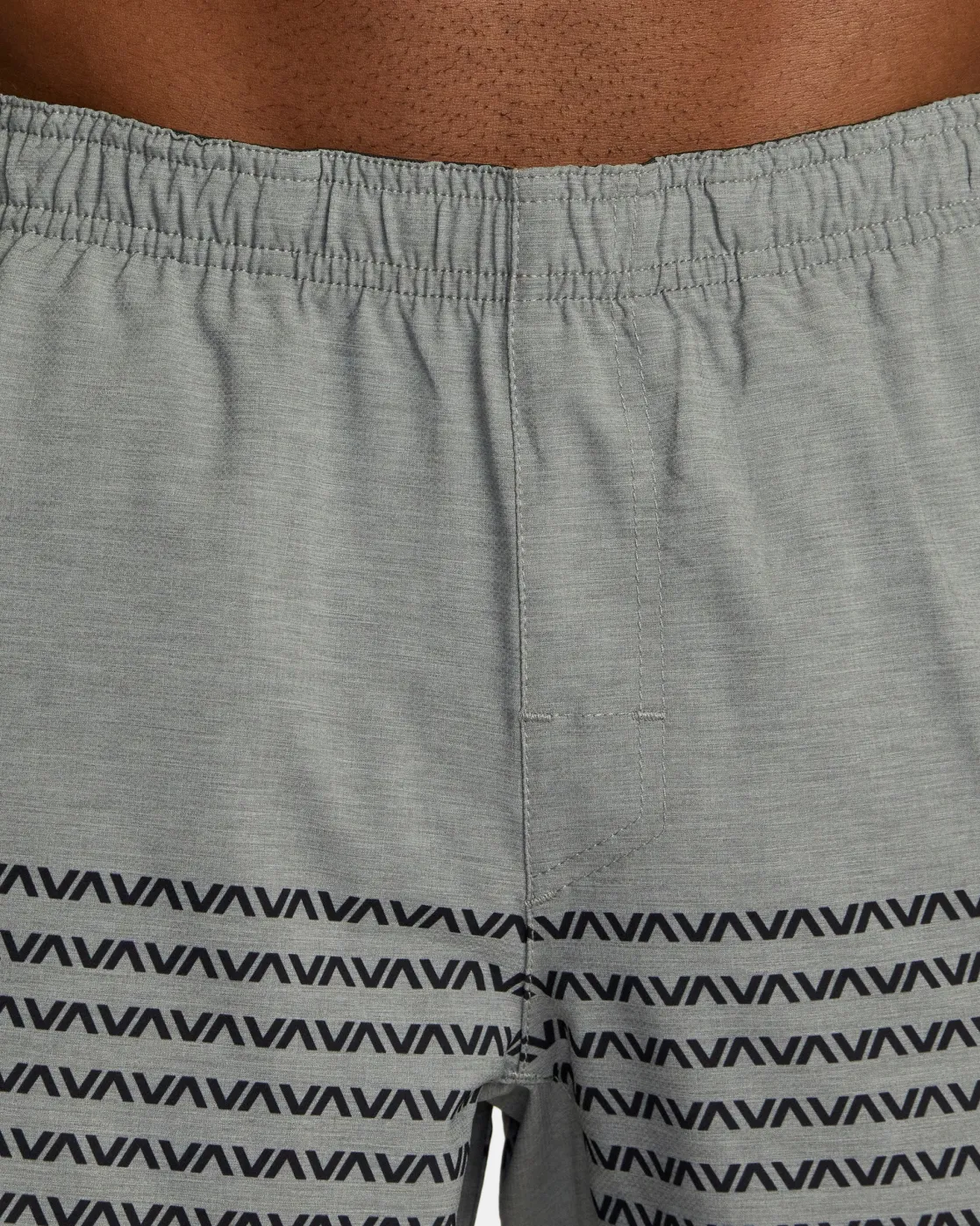 RVCA YOGGER STRETCH 17" ATHLETIC SHORTS Heather Grey Va Band Best