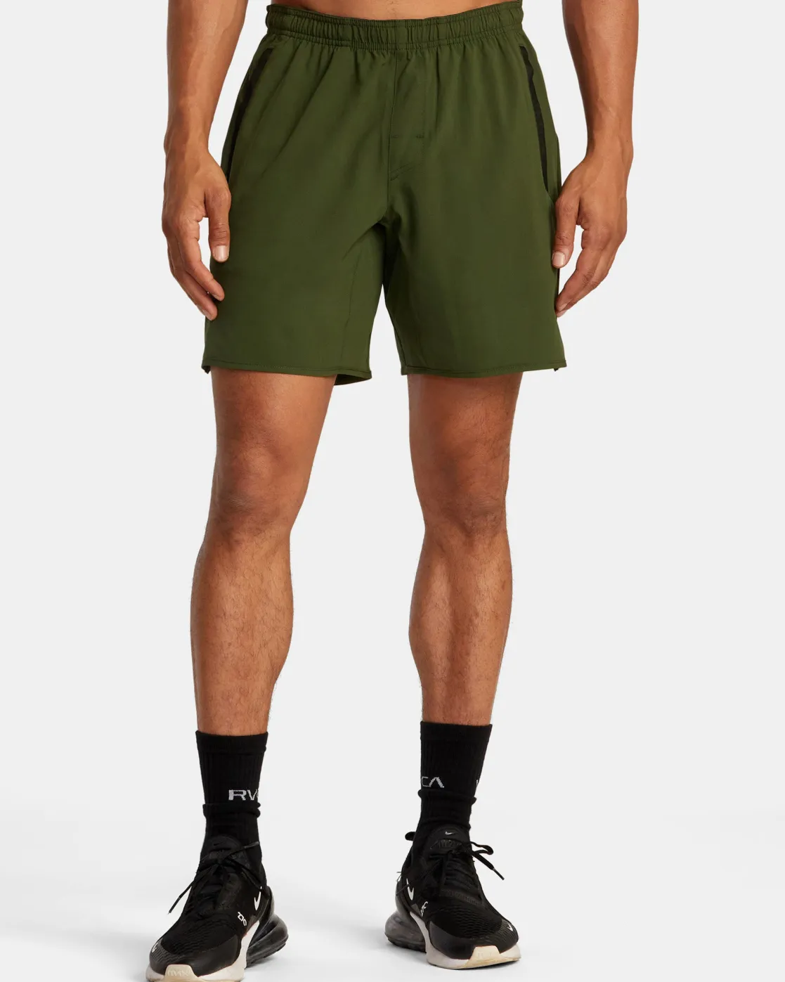 RVCA YOGGER STRETCH 17" ATHLETIC SHORTS Jungle New
