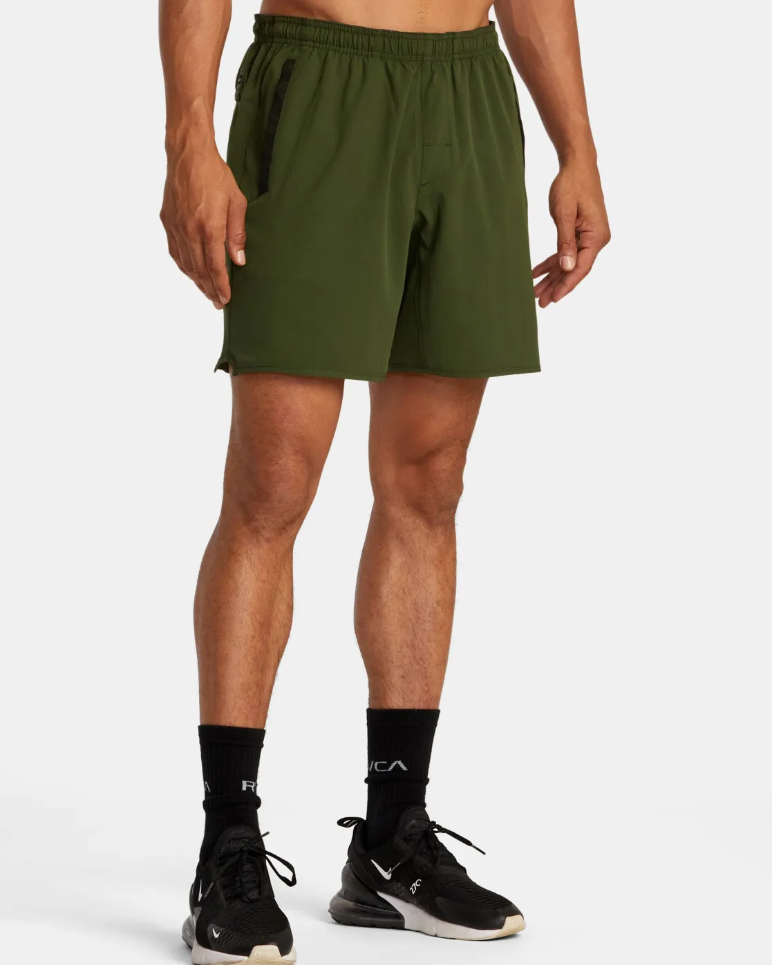 RVCA YOGGER STRETCH 17" ATHLETIC SHORTS Jungle New