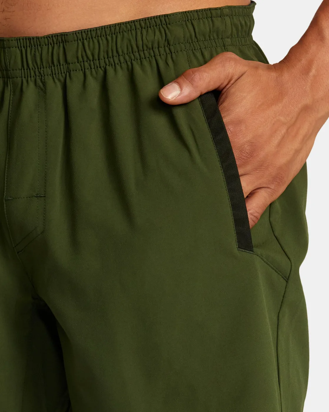 RVCA YOGGER STRETCH 17" ATHLETIC SHORTS Jungle New