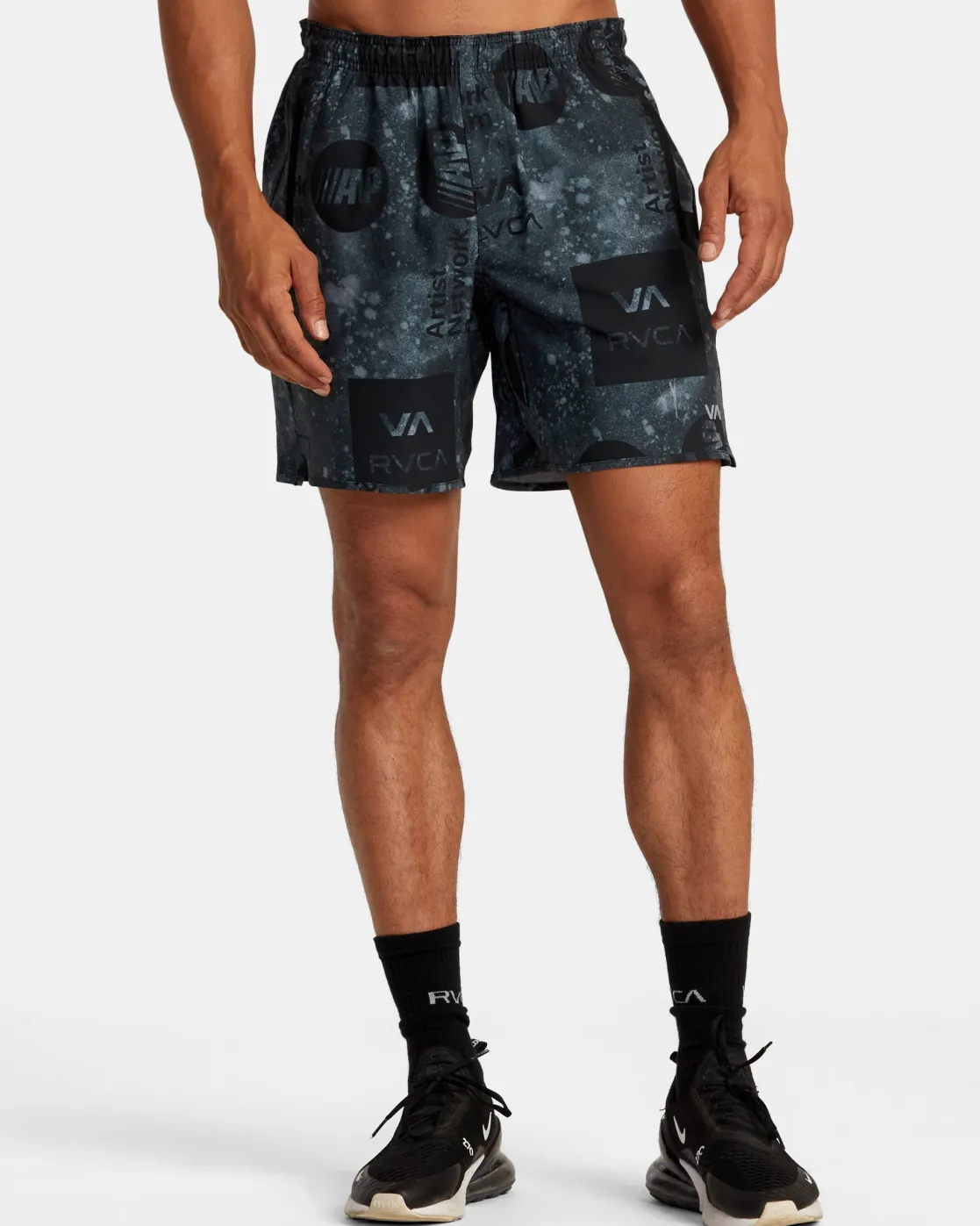 RVCA YOGGER STRETCH 17" ATHLETIC SHORTS All Brand Acid Trip