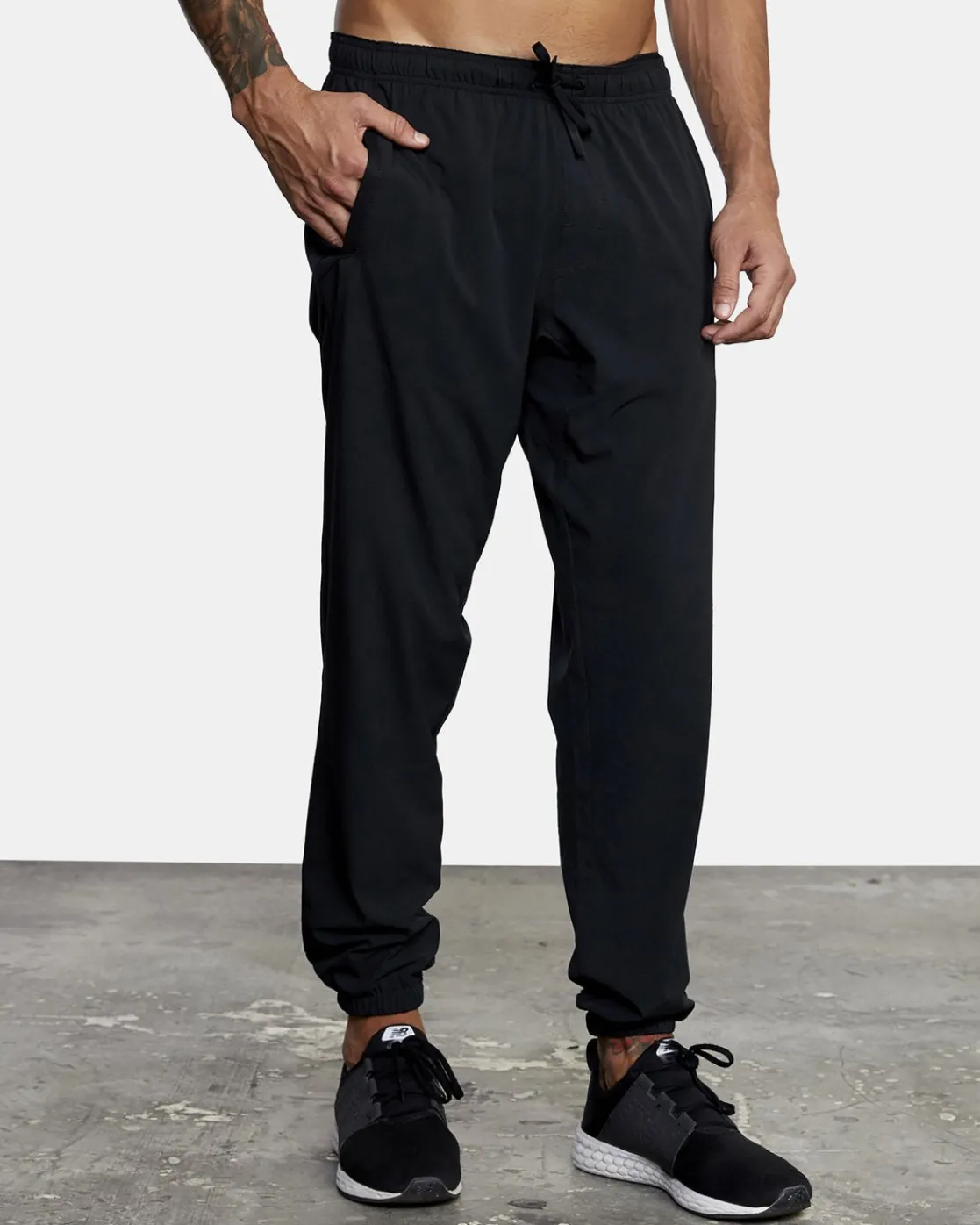 RVCA YOGGER TRACK PANTS II Black Outlet