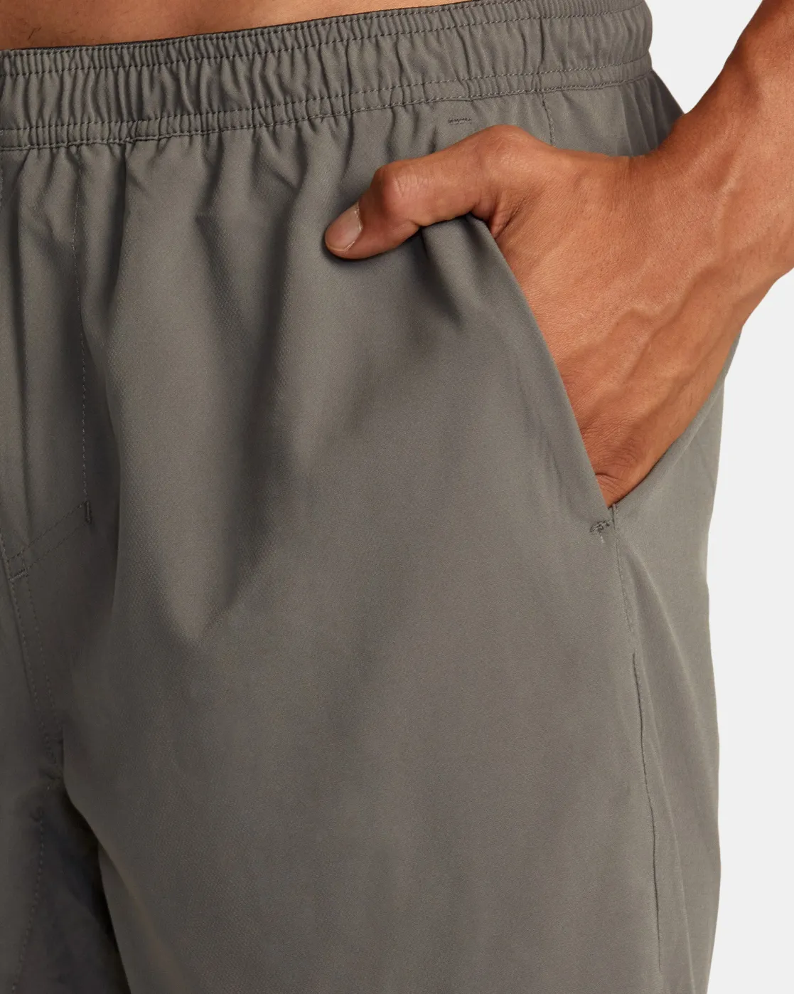 RVCA YOGGER TRAIN 2-IN-1 17" WORKOUT SHORTS Graphite
